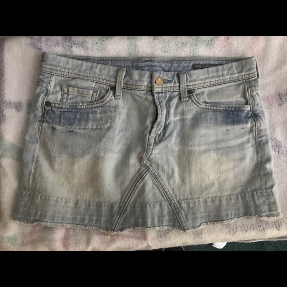 Citizens of Humanity jeans mini skirt-size 28
